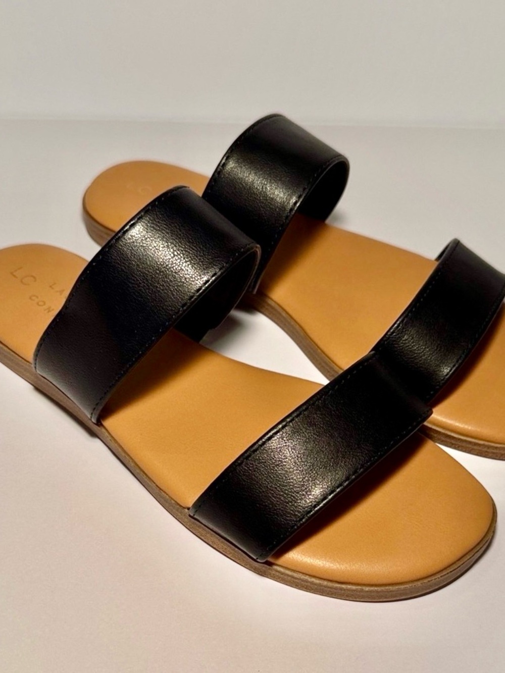 Lauren Conrad Black Slide Sandals